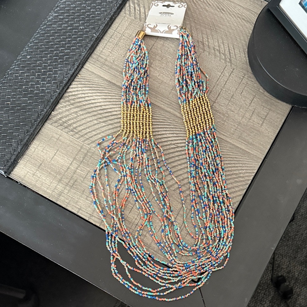 Icon Collection Seed Bead Layered Necklace